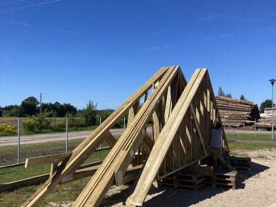 Jumta konstrukciju ražošana, piegāde un uzstādīšana