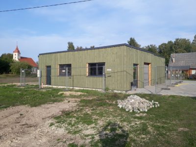 Pabeigta ēkas būvniecība Skultē