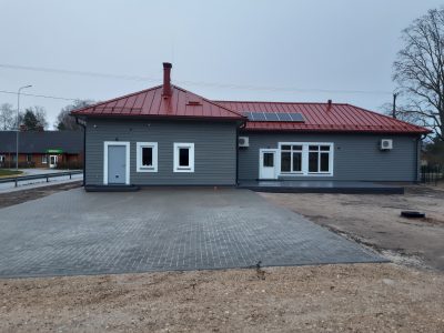 Pabiegta multicentra ēkas būvniecība Skultē