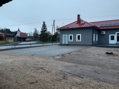 Pabiegta multicentra ēkas būvniecība Skultē