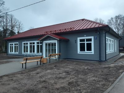 Pabiegta multicentra ēkas būvniecība Skultē