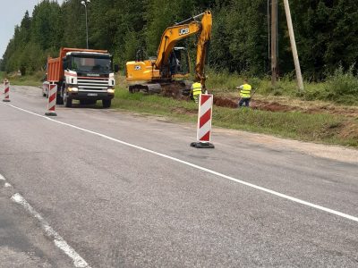 Gājēju ietves un apgaismojuma izbūve